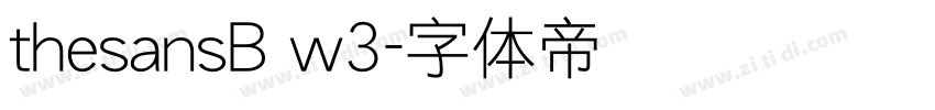 thesansB w3字体转换